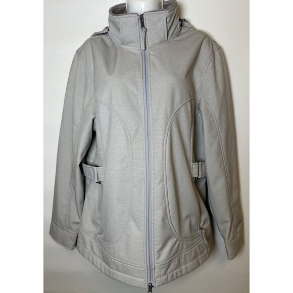 Free Country Faux Fur Lined Jacket Women's, Size Large Gray Faux Fur lining - Picture 3 of 12